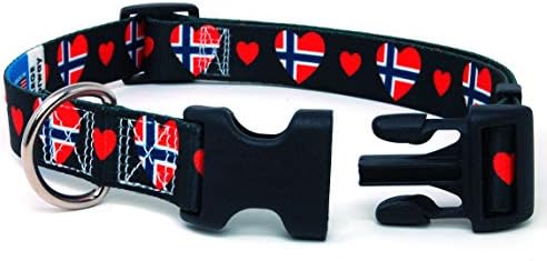 אני אוהב צווארון כלבים של נורווגיה | נהדר לחגים נורווגיים, אירועים מיוחדים, פסטיבלים, מצעדים